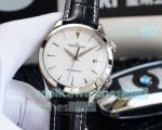 Swiss Replica Jaeger Lecoultre Master White Dial SS Watch 41mm